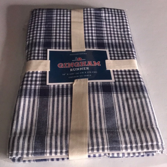 Williams Sonoma Other - Williams-Sonoma gingham 16” x 108” table runner